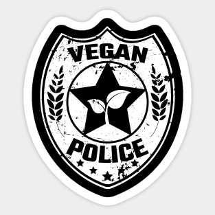 Vegan Police Sticker
